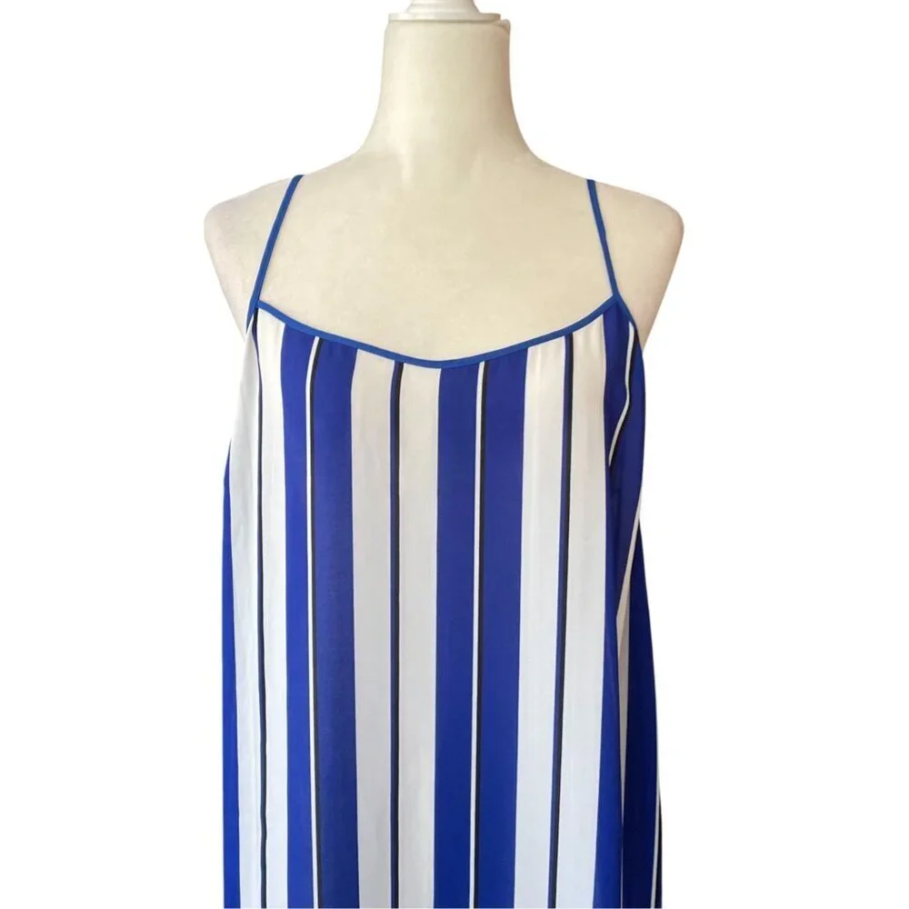 J.Crew striped crepe Swim Cover Up Slip Dress SZ XL - Picture 5 of 10